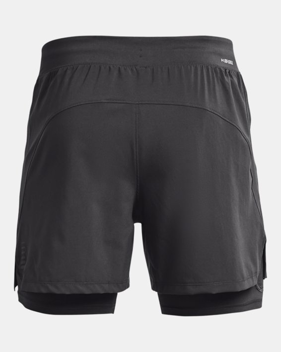 Men's UA Iso-Chill Run 2-in-1 Shorts, Gray, pdpMainDesktop image number 7